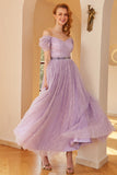 Purple A Line Prom Dress (Without The Belt)