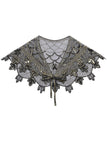 1920s Flower Sequin Women Cape