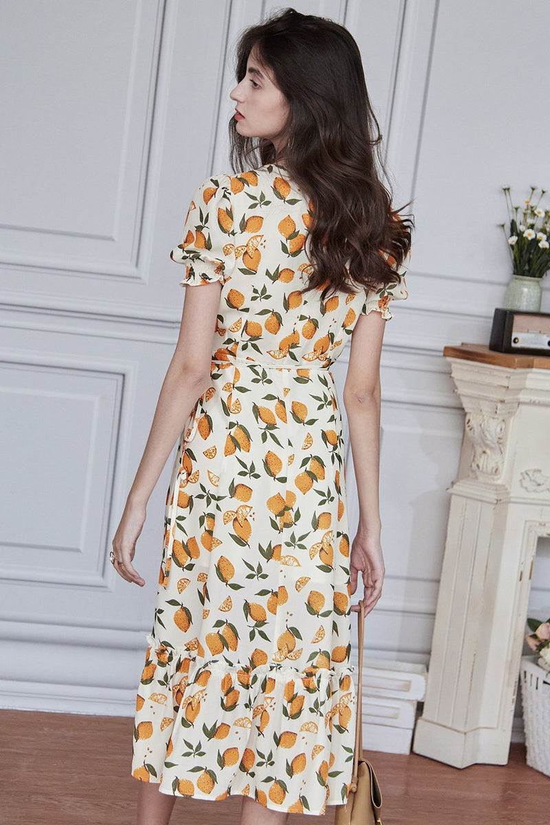 Load image into Gallery viewer, Fruit Printed Summer Dress