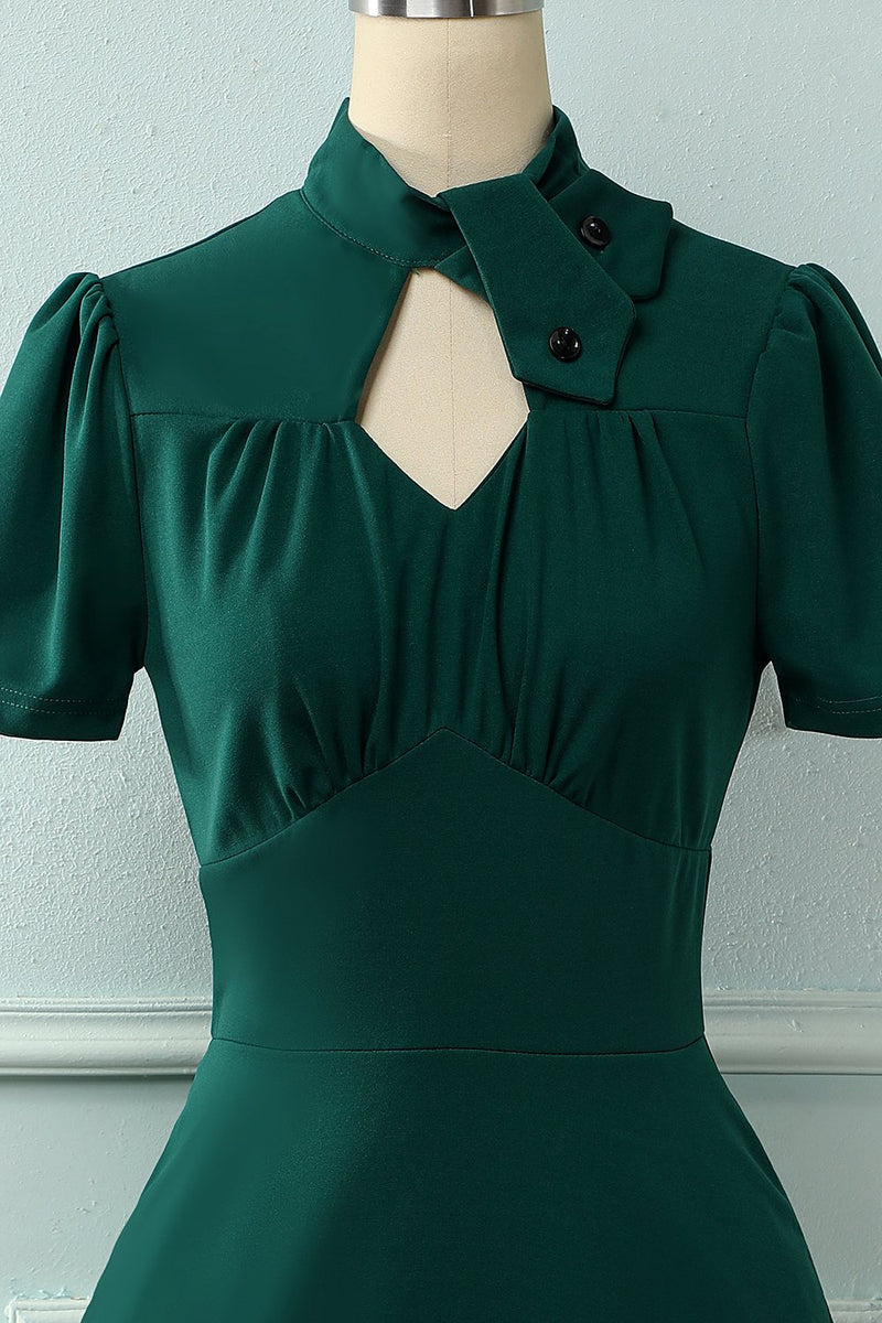 Load image into Gallery viewer, Dark Green Slim Fit Dress