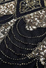 Load image into Gallery viewer, Black Long 1920s Sequins Flapper Dress