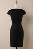 Load image into Gallery viewer, Black 1960s Pencil Dress with Button