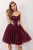 Load image into Gallery viewer, Burgundy Short Prom Graduation Dress