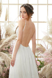 V neck Blackless Wedding Dress