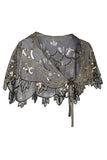 1920s Flower Sequin Women Cape