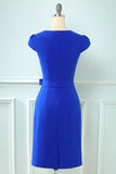 Bodycon Cap Sleeves 1960s Dress