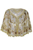 Load image into Gallery viewer, 1920s Ivory Glitter Sequins Cape