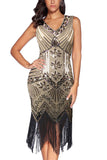 Glitter Fringe 1920s Flapper Dress