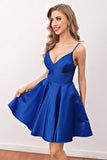 Royal Blue Short Prom Graduation Dress