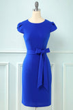 Bodycon Cap Sleeves 1960s Dress