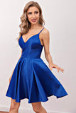 Royal Blue Short Prom Graduation Dress