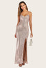 Load image into Gallery viewer, Gold Sequins Mermaid Prom Dress