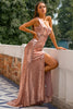Load image into Gallery viewer, Sequin Prom Bridesmaid Dress