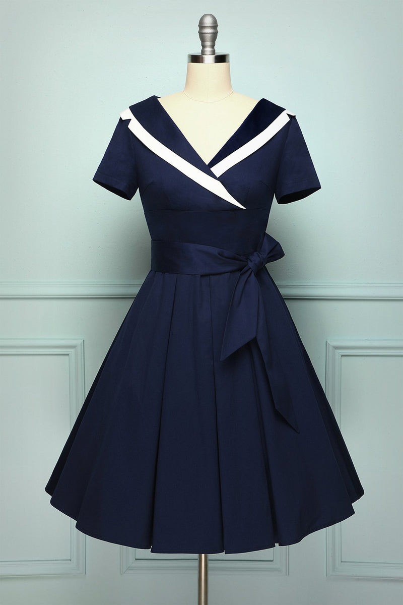 Load image into Gallery viewer, Navy Soldier Dress - ZAPAKA