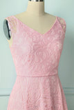 Pink Lace Bridesmaid - ZAPAKA