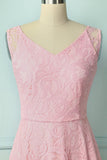 Pink Lace Bridesmaid - ZAPAKA