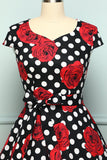 Rose Dots 1950s - ZAPAKA