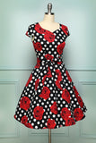 Rose Dots 1950s - ZAPAKA