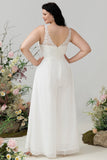 Ivory Lace & Chiffon Jumpsuit for Wedding